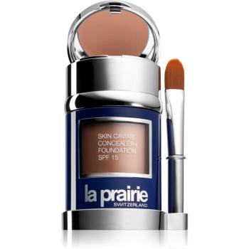 La Prairie Skin Caviar Concealer Foundation make-up si corector SPF 15 culoare Peche (SPF 15) 30 ml