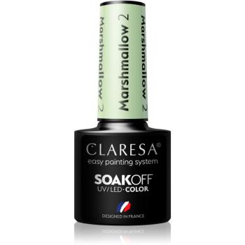 Claresa SoakOff UV/LED Color Marshmallow lac de unghii sub forma de gel culoare 2 5 g