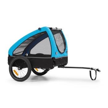 KLARFIT Husky, remorcă de biciclete pentru a transporta câini, cca 250 L, 600D, pânză Oxford, albastru