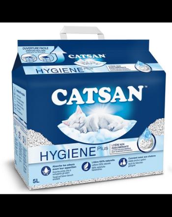 CATSAN Hygiene Plus 5 L nisip natural pentru pisici