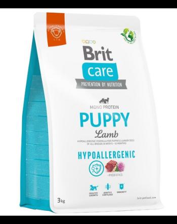 BRIT Care Hypoallergenic Puppy 3 kg Hrana uscata catei, cu miel