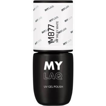 MYLAQ UV Gel Polish lac de unghii sub forma de gel culoare My Milky White 5 ml