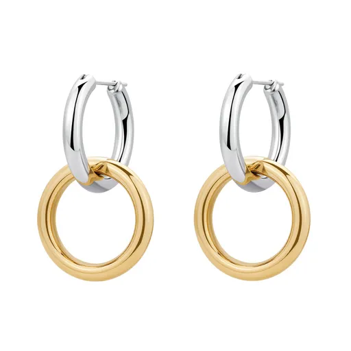 Brosway Cercei rotunzi bicolori din oțel 2în1 Aura BAU21