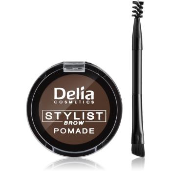 Delia Cosmetics Eyebrow Expert pomadă pentru sprâncene culoare Dark Brown 4 g