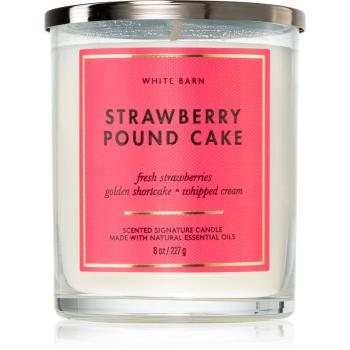 Bath & Body Works Strawberry Pound Cake lumânare parfumată 227 g