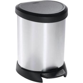 Curver Coș de gunoi Decobin 5 l, argintiu
