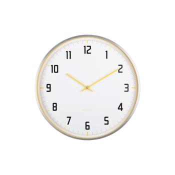 Karlsson 5969BY design ceas de perete galben,diametru 40 cm