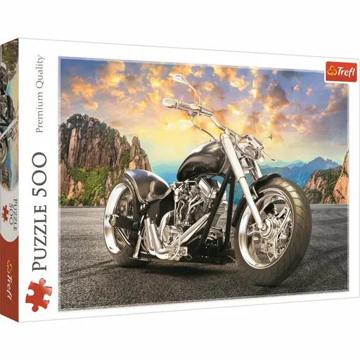 Puzzle Trefl Motocicletă neagră, 500 de piese