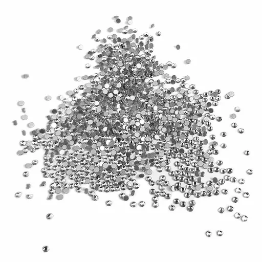 Cristale Unghii 10 Dimensiuni Argintiu Oranjollie 1440 buc