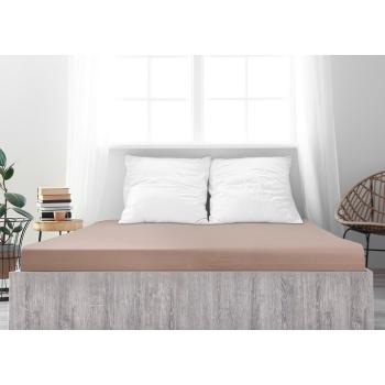 Cearșaf de pat 4Home jersey Ideal nuc, maro, 160 x 200 cm
