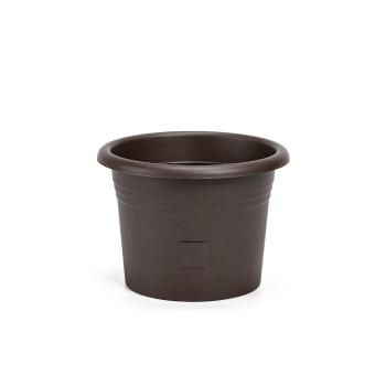 Plastia Ghiveci cu auto-apărare Narza diametru 35cm , ciocolată, maro închis, diam. 35 cm