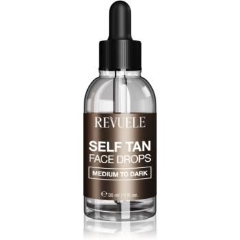 Revuele Paradise Bronze Self Tan Face Drops picaturi pentru bronzare faciale culoare Medium To Dark 30 ml