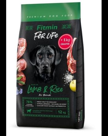 FITMIN dog For Life Lamb &amp; Rice 12 + 1 kg