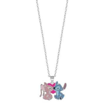 Disney Colier din argint inspirat de Stitch și Angel din seria Lilo & Stitch CS00040SL-P.CS (lanț, pandantiv)