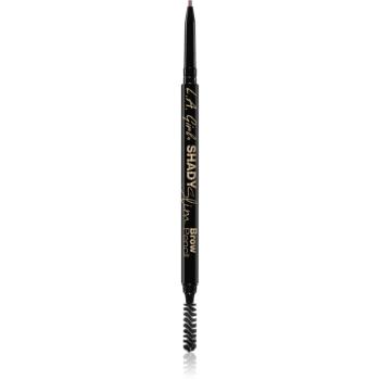L.A. Girl Cosmetics Shady Slim creion pentru sprancene cu pensula culoare Medium Brown 0.08 g