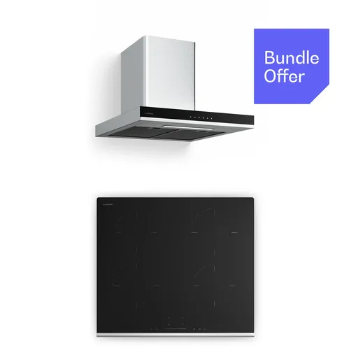 Klarstein În română, asta ar fi: Plită vitroceramică Verosteel + hotă Verosteel | 60 cm