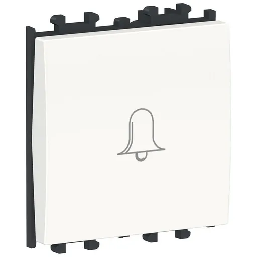 Intrerupator cu revenire, simbol sonerie 2 module Schneider Easy Styl LMR0230001, alb