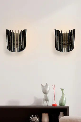 Aplica de perete, Opviq, 390FLH2130, Negru