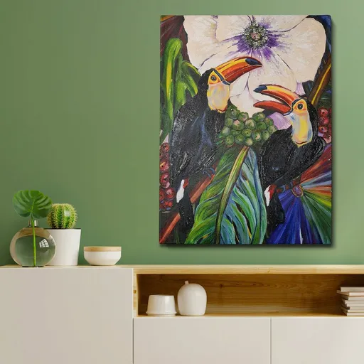 Tablou decorativ, OP2013369461, Cadru: 100% LEMN (grosime: 3 cm), Multicolor