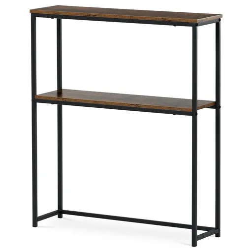 Măsuță auxiliară 70 x 20 cm, lemn vechi, maro închis