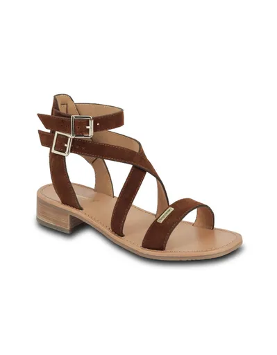 Sandale cu toc din piele Hocean Les Tropéziennes par M Belarbi