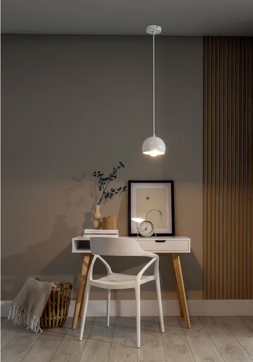 Lustra ELTAP, Callide, 15x110 cm, 1xE27, 15W, otel, alb