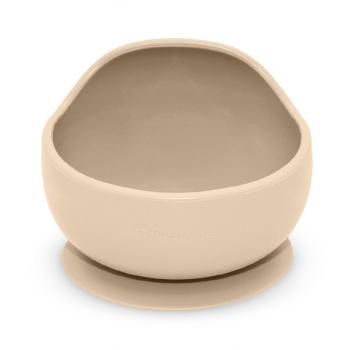 Petite&Mars Take&Match Silicone Bowl castron cu ventuză Desert Sand 6 m+ 360 ml