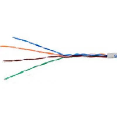 Rola 305 ml cablu U/UTP Cat.5e, 4x2xAWG24/1, PVC, Eca, gri, cutie HSEKU424P0