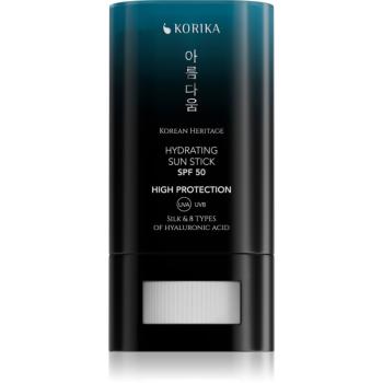 KORIKA Korean Heritage Silk & 8 Types of Hyaluronic Acid Hydrating Sun Stick SPF 50 stick de protecție solară SPF 50 20 g