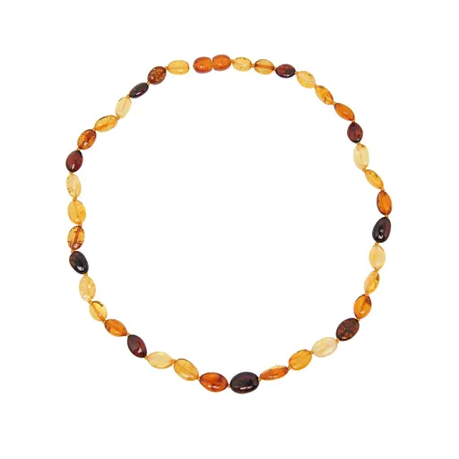 Colier din chihlimbar multicolor