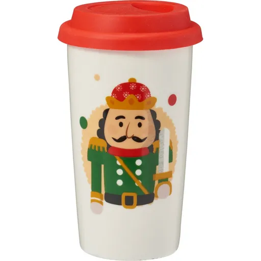 Cană din ceramică Spărgătorul de nuci, 400 ml, verde