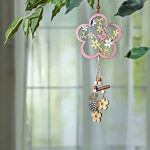 Decoratiune cu flori si fluture