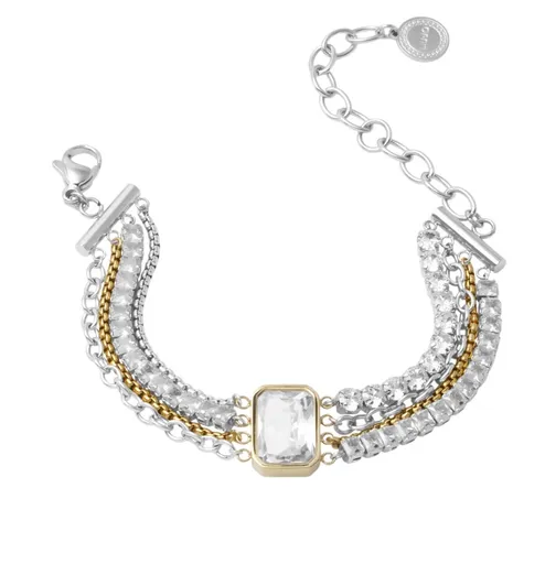 Liu Jo Brățară strălucitoare din oțel multistrat LJ3092