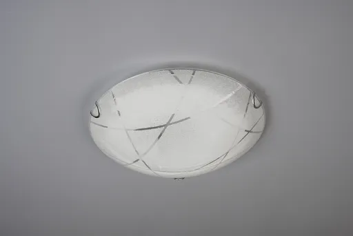 Plafoniera Sandrina, TRIO, 30x9 cm, 40W, 1x E27, sticla, alb