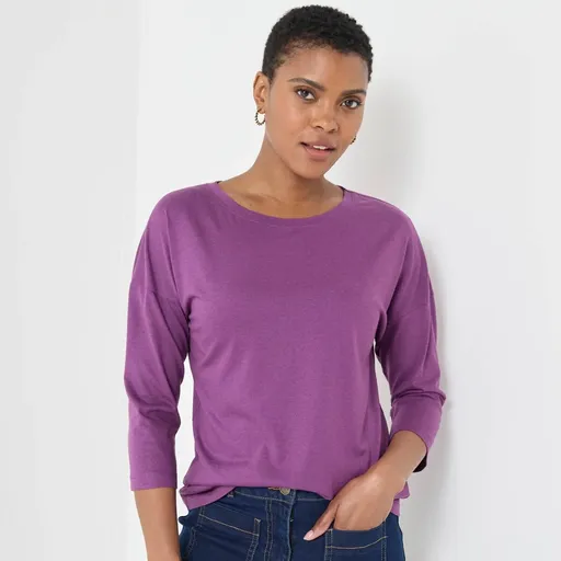 Tricou lejer cu mâneci 7/8