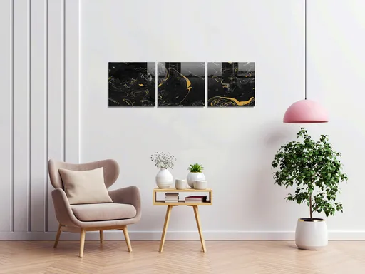 Tablou decorativ, 1397, 40 x 40 cm, 3 piese, Multicolor