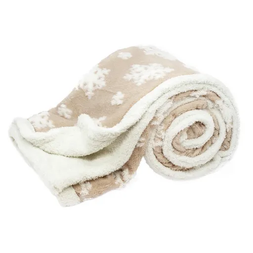 Pătură din lână de miel Fulgi de nea