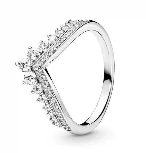 Pandora Inel elegant din argint cu pietre strălucitoare 197736CZ 58 mm