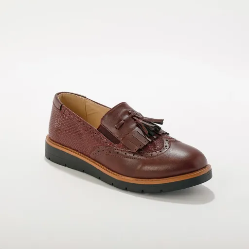 Papuci de casă cu ciucuri, talpă cu pană