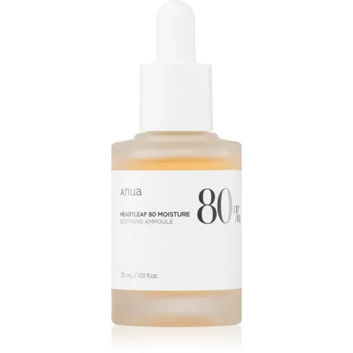 Anua Heartleaf 80% Moisture Ampoule Fiole pentru regenerarea intensă a pielii cu efect calmant 30 ml
