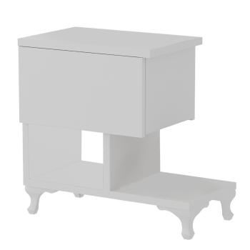 Măsuță de noptieră Cast White