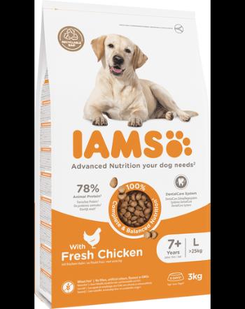 IAMS For Vitality Senior hrana uscata pentru caini seniori de talie mare, cu pui, 3 kg