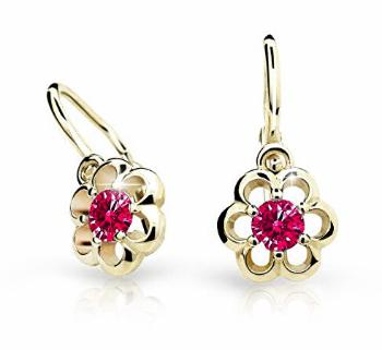 Cutie Jewellery Cercei de aur pentru copii C1947-10-X-1 roșu