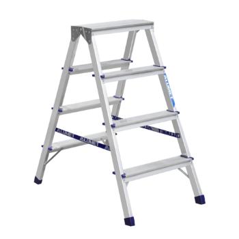 Alumet AD 7204 Trepte aluminiu cu două fețe, 2x 4trepte, 81 cm