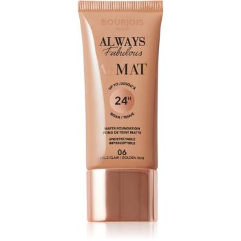 Bourjois Air Mat machiaj cu efect matifiant culoare 06 Golden Sun 30 ml