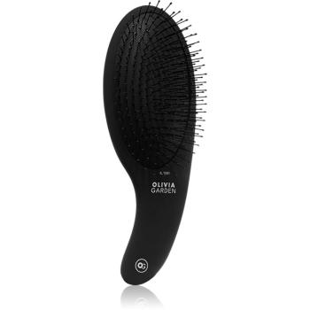 Olivia Garden Black Label CURVE Board&Nylon bristles perie de par pentru par usor de pieptanat Black 1 buc