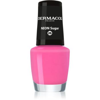 Dermacol Neon lac de unghii cu stralucire neon culoare 26 Sugar 5 ml