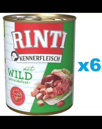 RINTI Kennerfleisch Game vanat 6x800 g conserva hrana