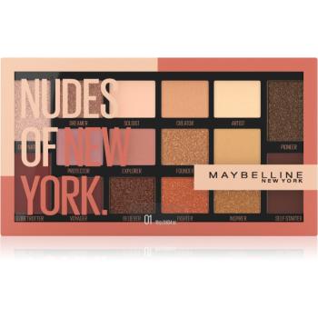 Maybelline Nudes Of New York paletă cu farduri de ochi 18 g