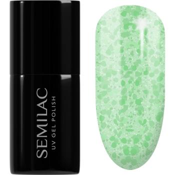 Semilac UV Hybrid Crushed_ICE unghii cu gel folosind UV / lampă cu LED culoare 494 Frozen Pistachios 7 ml